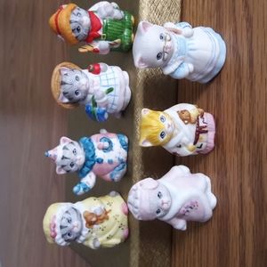 Schmid Kitty Cucumber Vintage Thimble Collection (Set of 7)